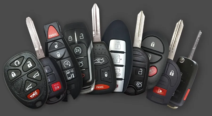 Various car key types